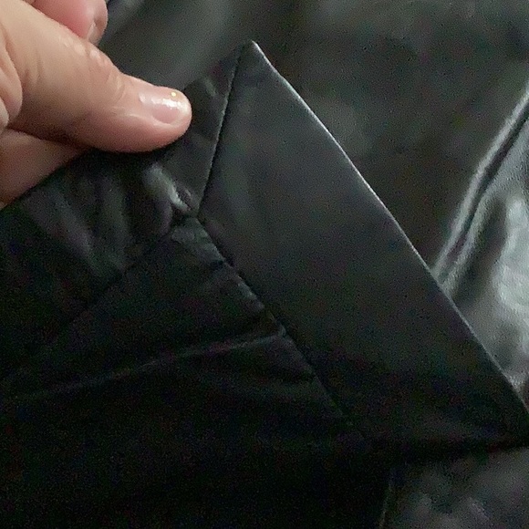 ADLER Collection leather skirt black full-lined zipper back (8) soft lea… - Picture 12 of 15